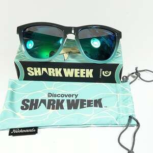 Knockaround Premiums Kids Sunglasses Discovery Shark Week 2024 Blue Black